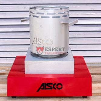 Aufbau für einen Kombipapiereimerbrand